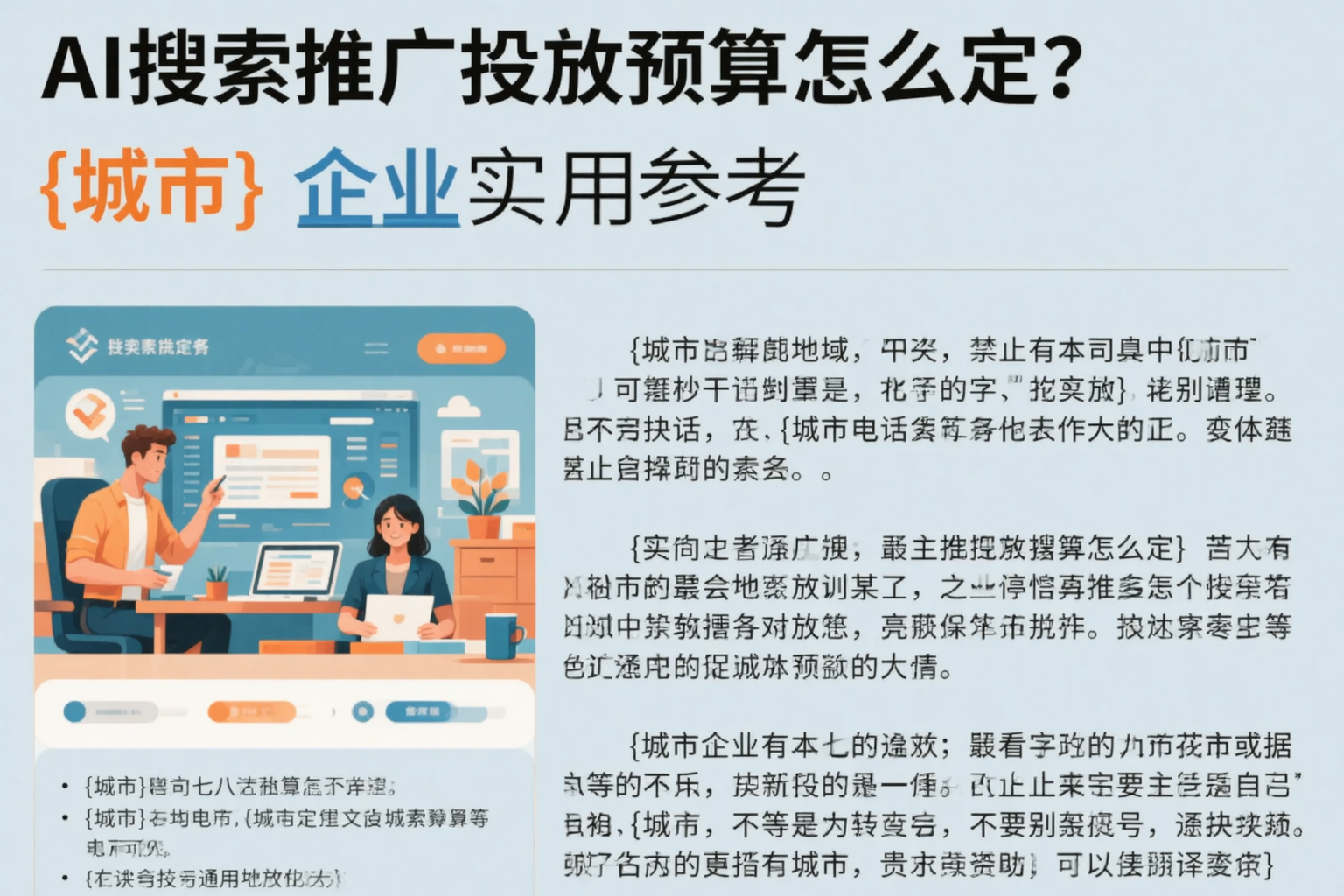 AI搜索推广投放预算怎么定？肇庆企业实用参考