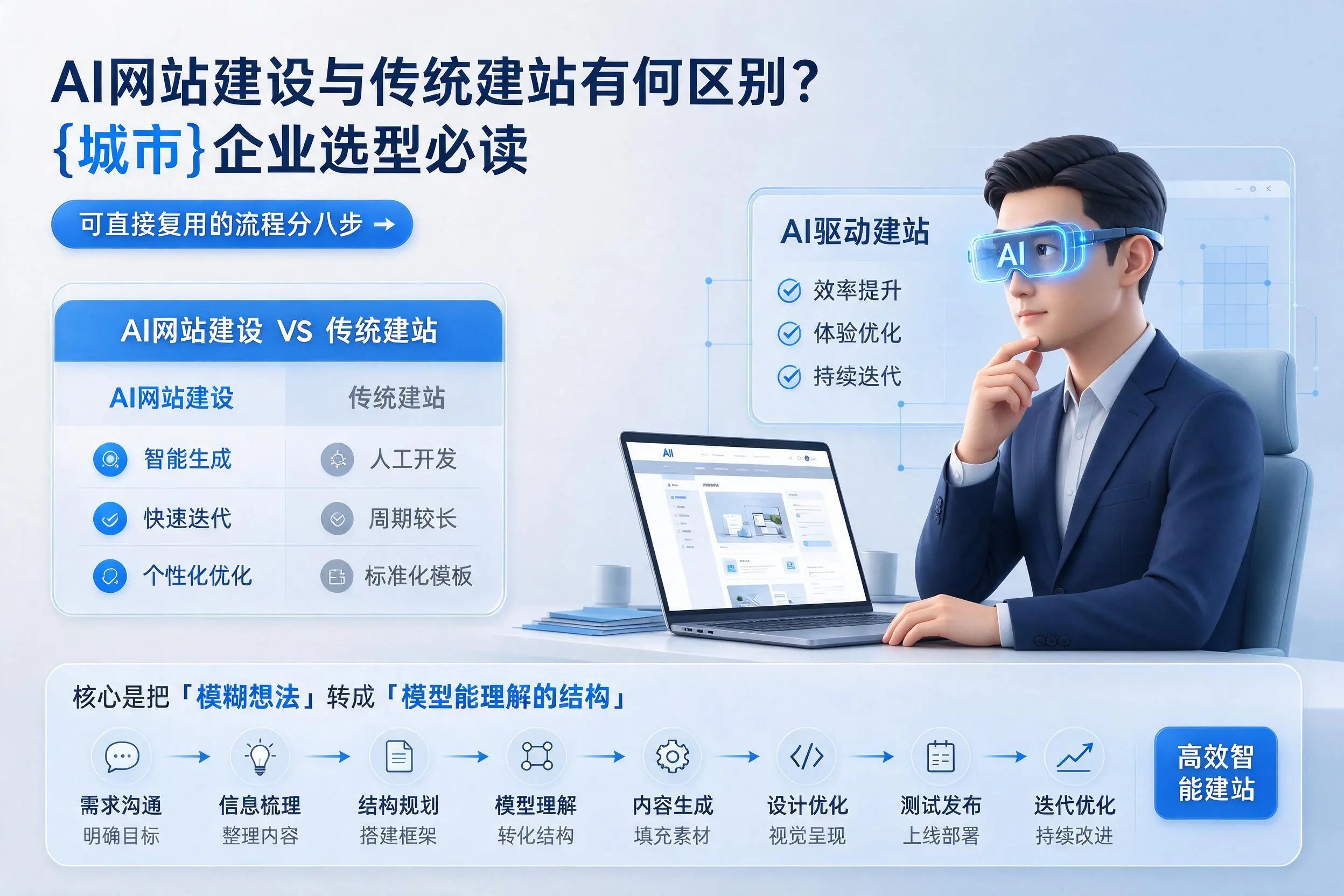 AI网站建设与传统建站有何区别?肇庆企业选型必读