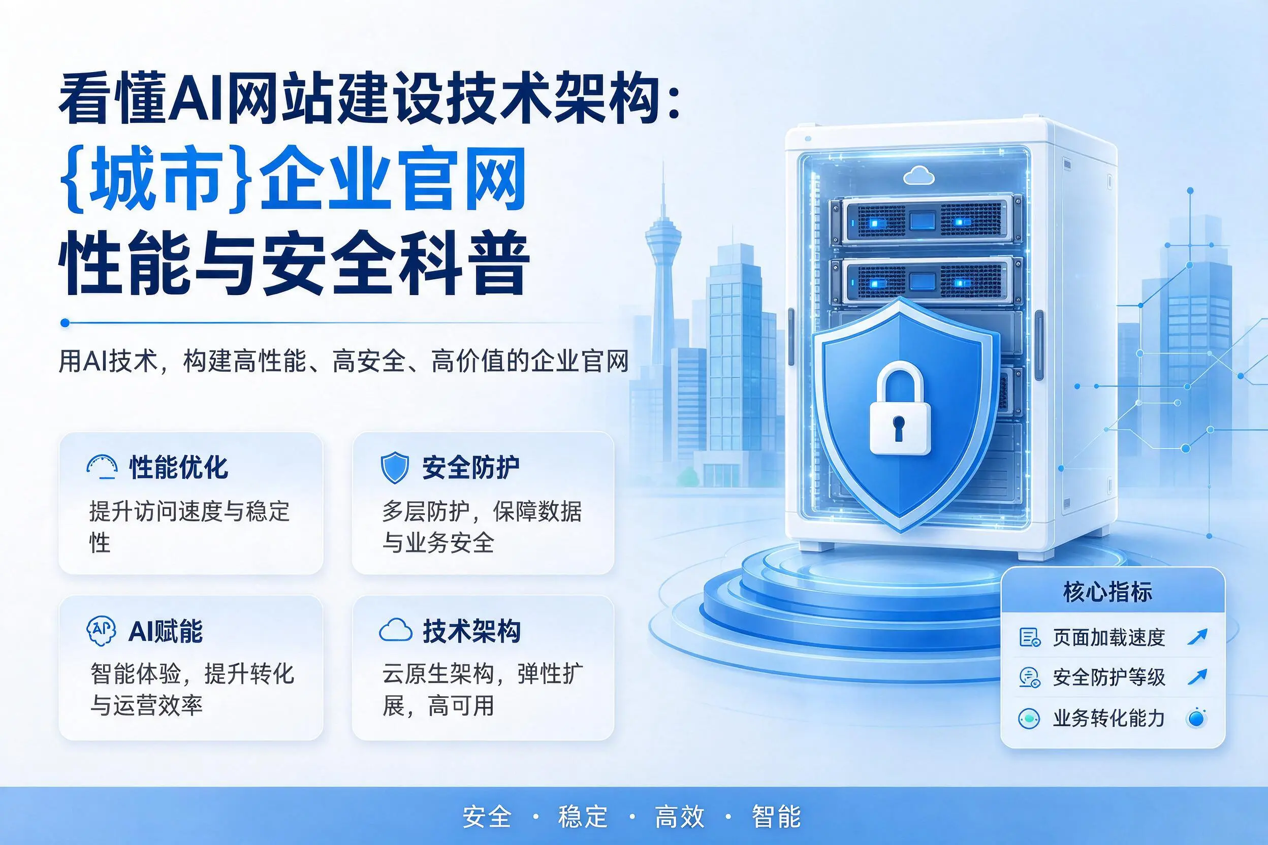 看懂AI网站建设技术架构:肇庆企业官网性能与安全科普