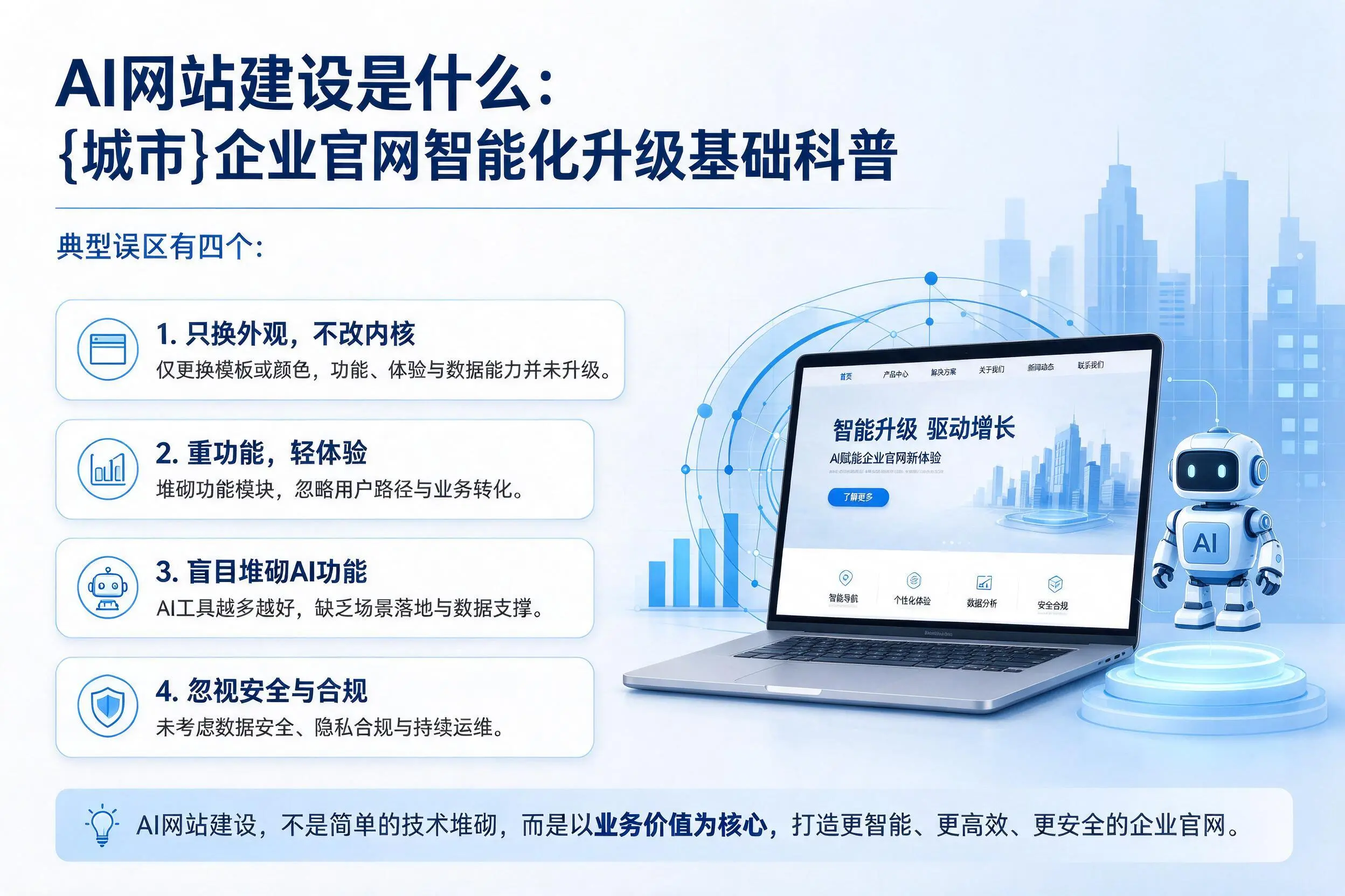 AI网站建设是什么:肇庆企业官网智能化升级基础科普