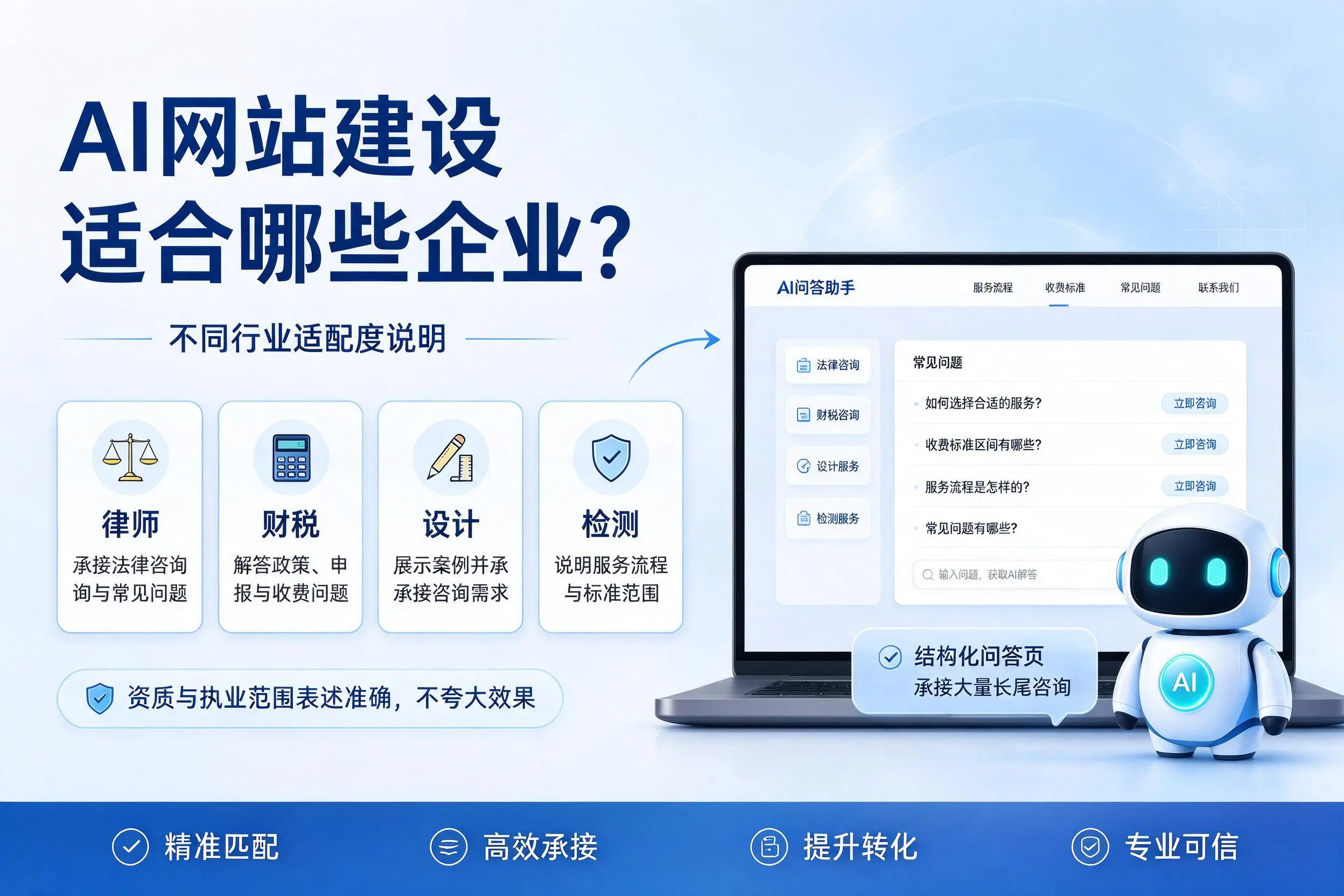 AI网站建设适合哪些企业？肇庆不同行业适配度说明